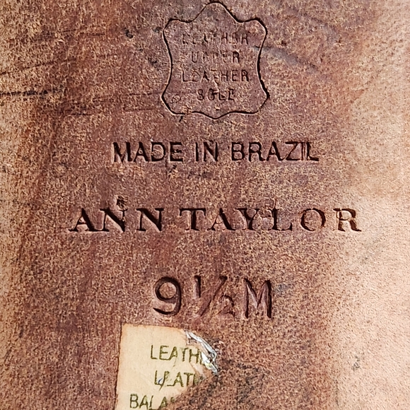 Ann Taylor Suede NuBuck Di Lauro Ballerina Flats Size 9.5 Color Blue - Picture 4 of 9